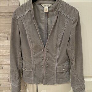 Light, Velvety Jacket with decorative button detailing